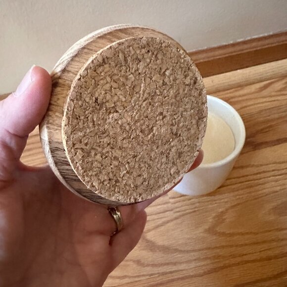 Anthropologie Frosted Bottle Brush Tree Candle - Picture 8 of 11